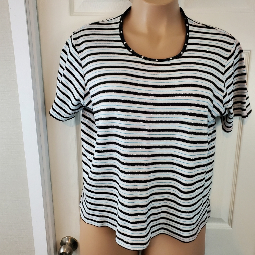 Moving Bleu Striped Top